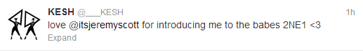 Kesh Tweet